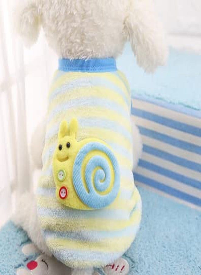 PETANGEL Puppy Clothes for Small Dog & Cat Boy Girl | Winter Warm Cute Snail Pattern Sweaters for Shih Tzu, Maltese, Yorkie Male Female (Size: L, Chest: 44cm, Back Length: 35cm) - Image 3